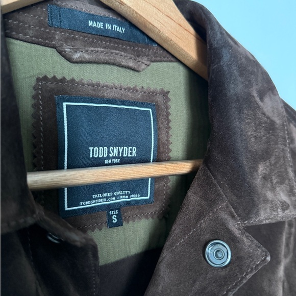 Todd Snyder - Dylan Suede Trucker Jacket - Dark Chocolate Brown - size small - Picture 5 of 10